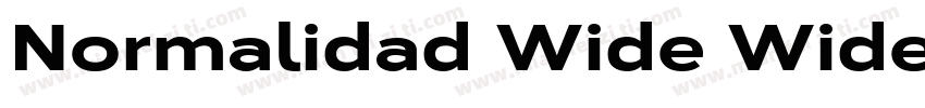 Normalidad Wide Wide字体转换